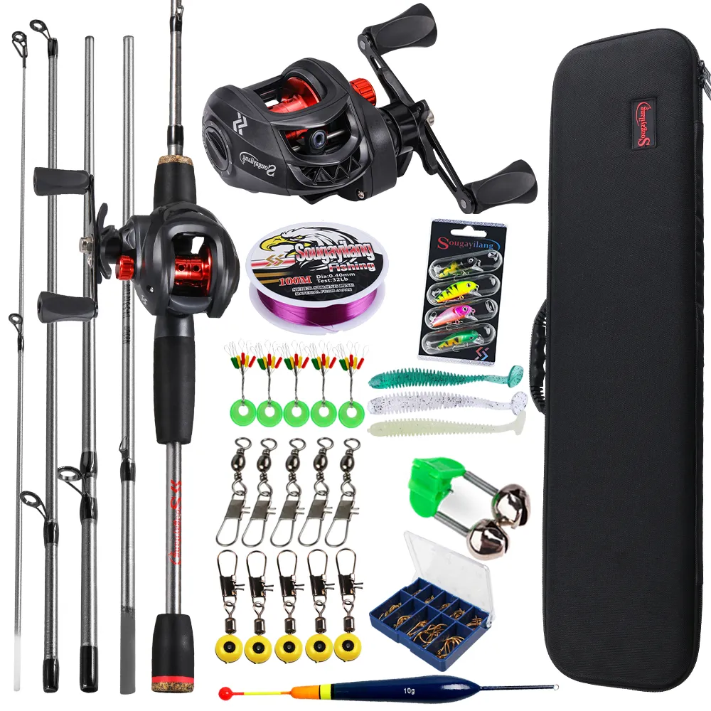 Fishing Rod Spinning - Sougayilang Baitcasting Fishing Rod and Reel