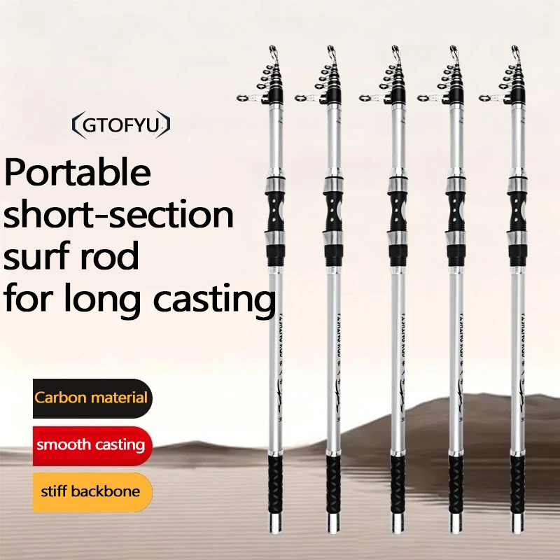 3.0M-4.5M Telescopic Fishing R - Fishing Rod Surf recension och pris
