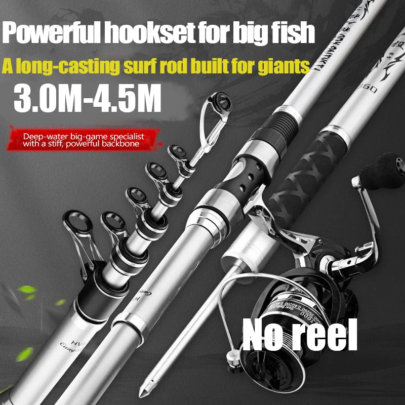3.0M-4.5M Telescopic Fishing R - Fishing Rod Surf recension och pris