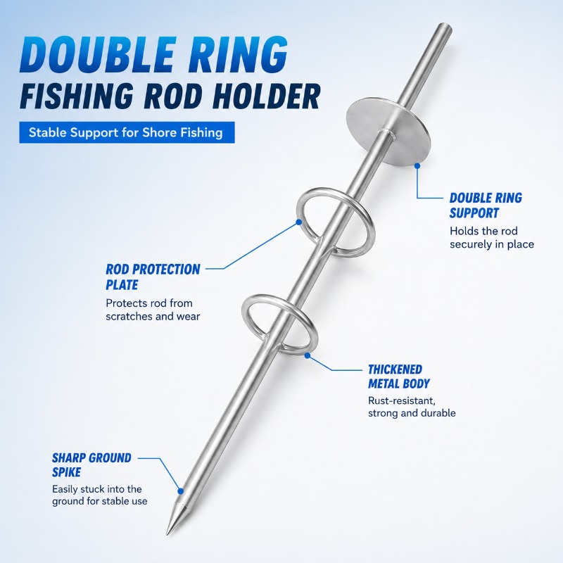 Double Ring Fishing Rod Holder - Fishing Rod Surf recension och pris