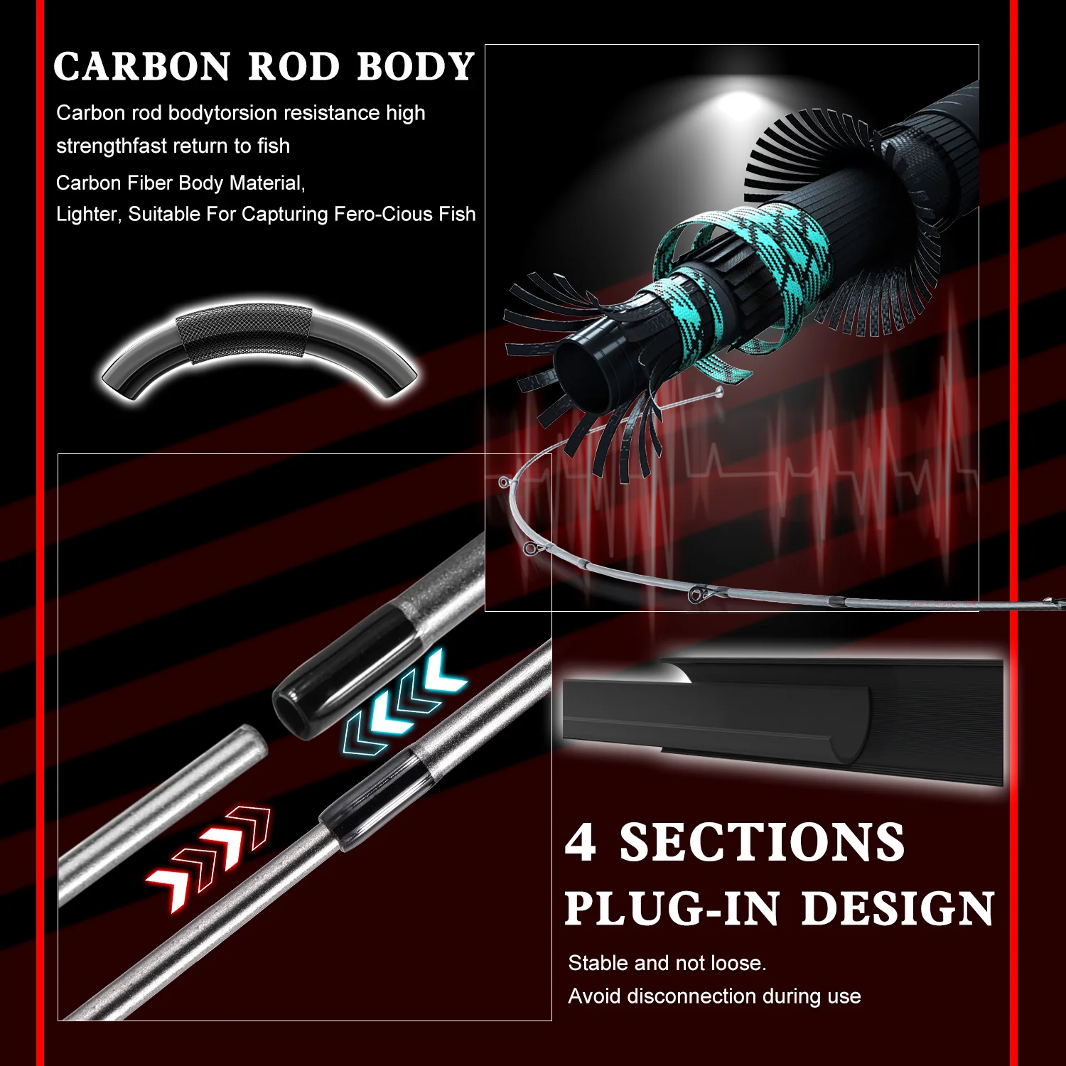 Sougayilang Baitcasting Fishin - Fishing Rod Spinning recension och pris