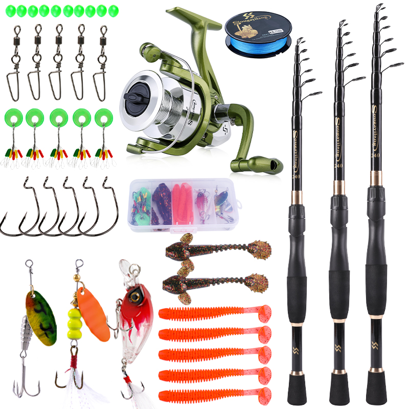 Sougayilang Telescopic Fishing - Fishing Rod Spinning recension och pris